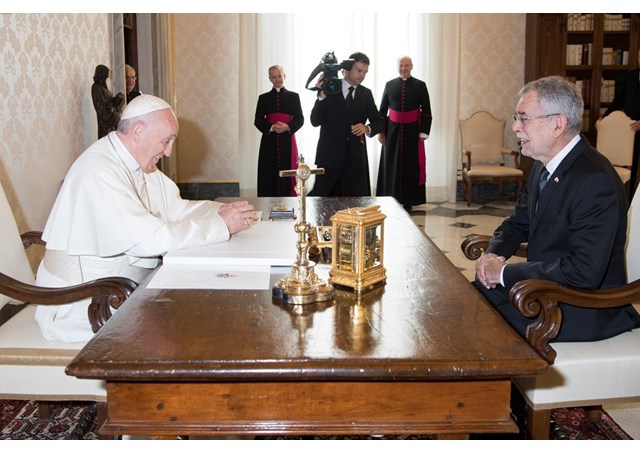 Pope Francis meets with President of Austria, Alexander Van der Bellen