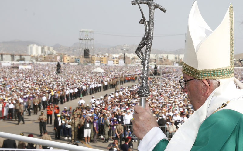 Pope celebrates Mass for 1.3 million people in Lima