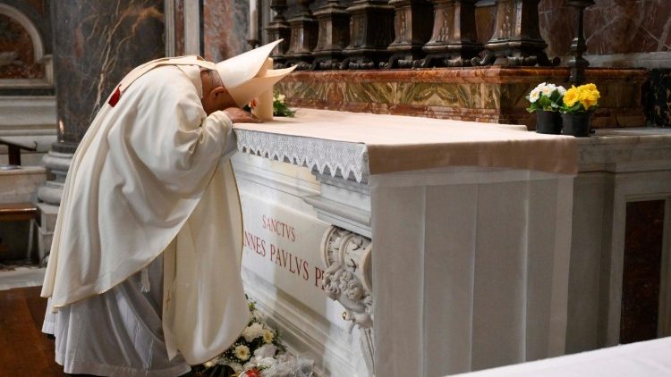 Cardinal Parolin: ‘May Pope St John Paul II bless this wounded humanity